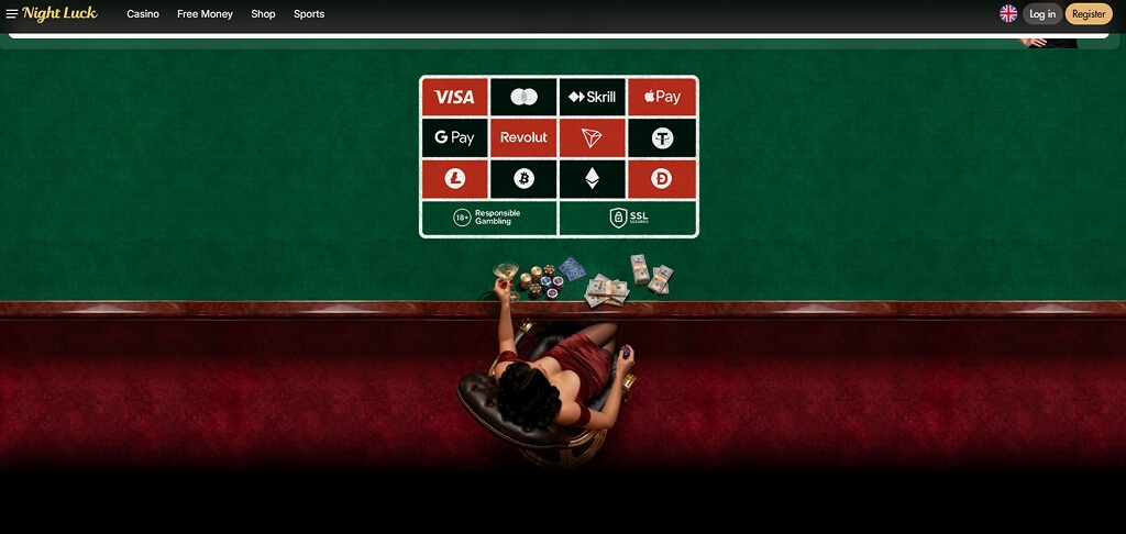 NightLuck Casino Payment Methods UK