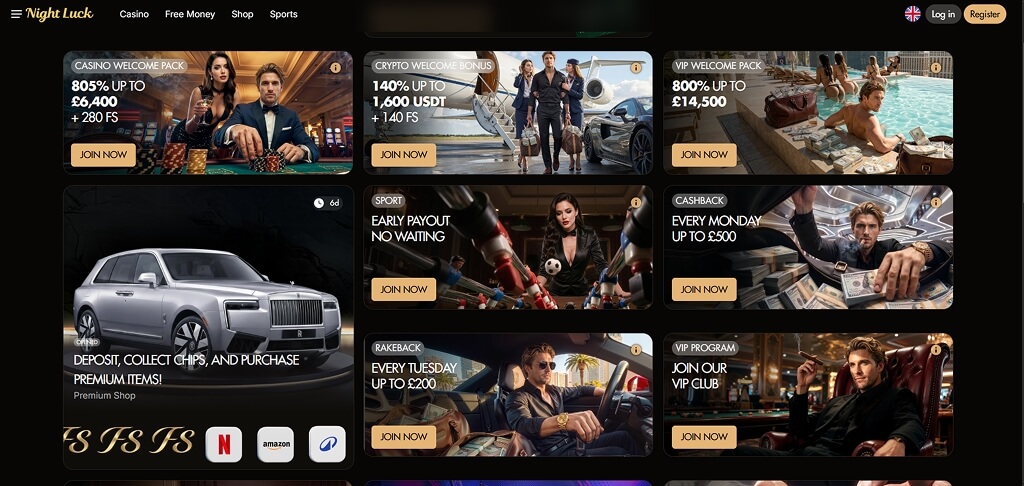 NightLuck Casino Promotions UK
