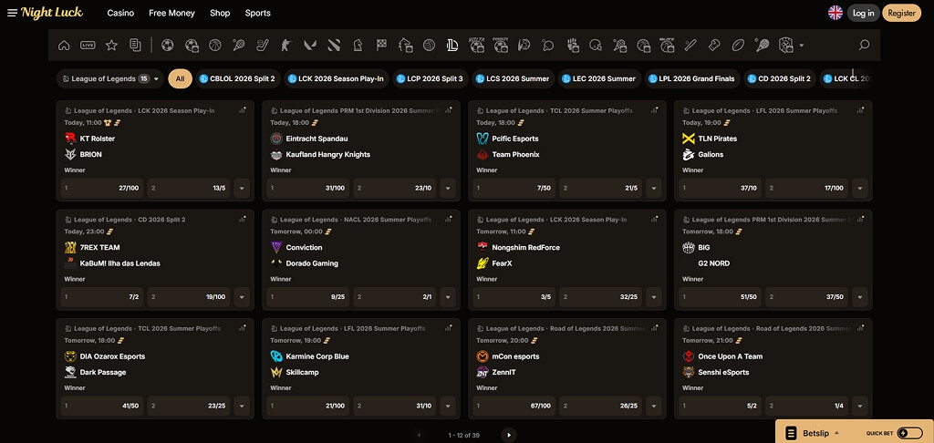 NightLuck Casino Sport Betting UK